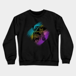 Our flag means death- Pirate skull on a rainbow background Crewneck Sweatshirt